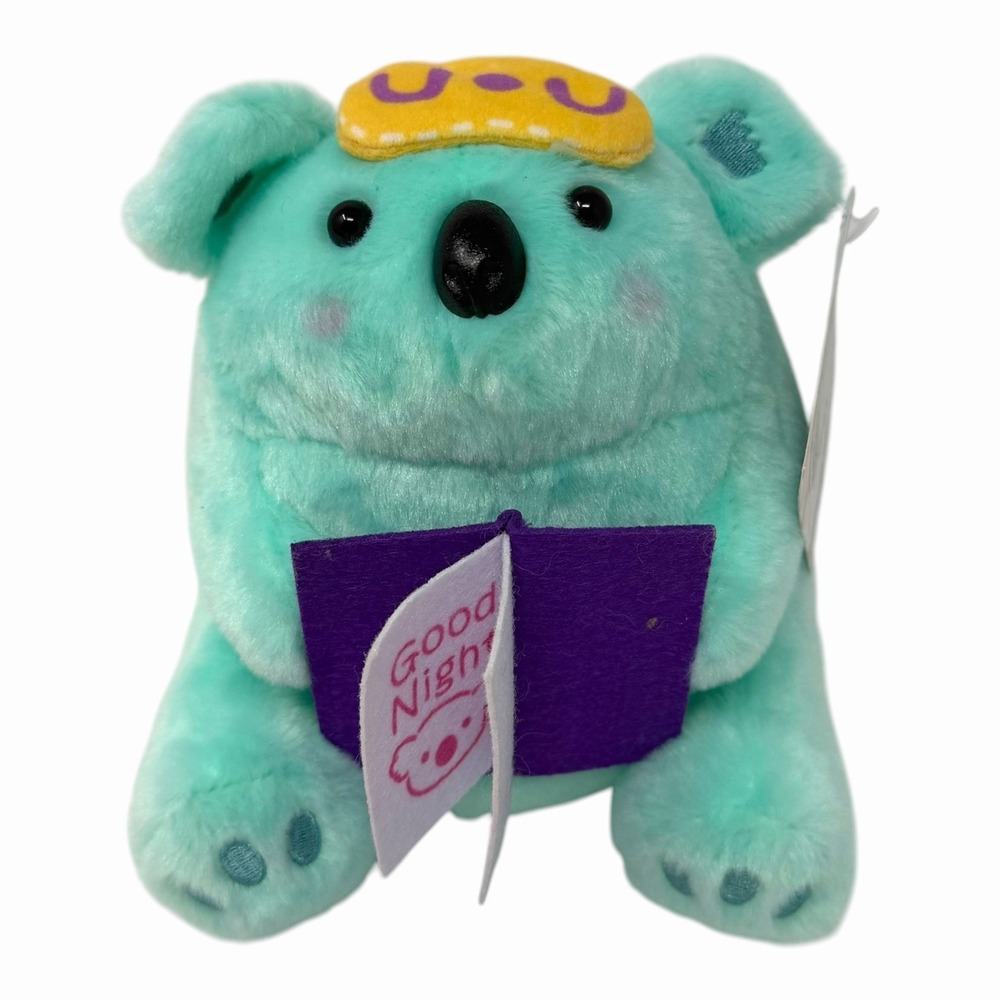 Chubby Gifts Good Night Koala Plush Mint Green Stuffed Animal Bedtime Toy
